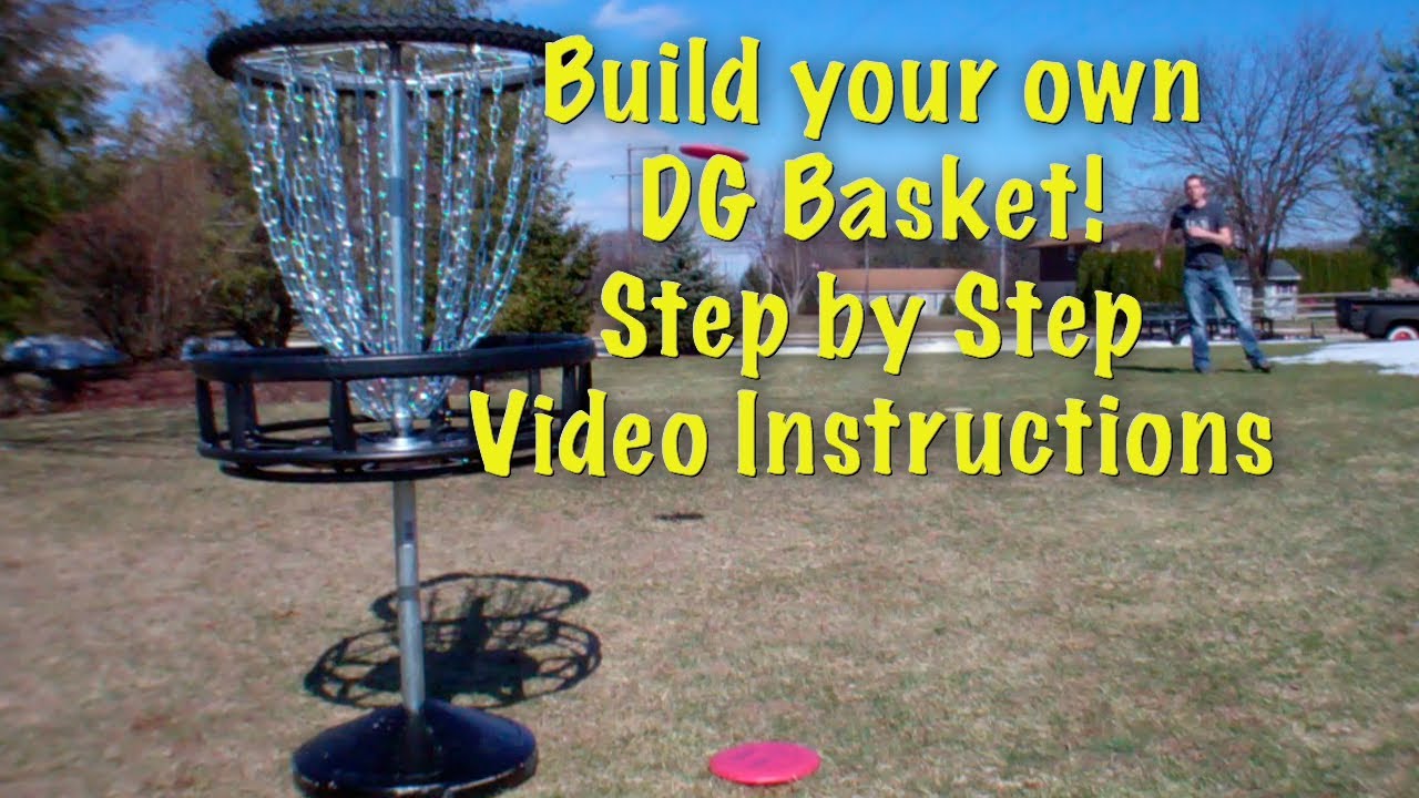 how to build frisbee golf basket