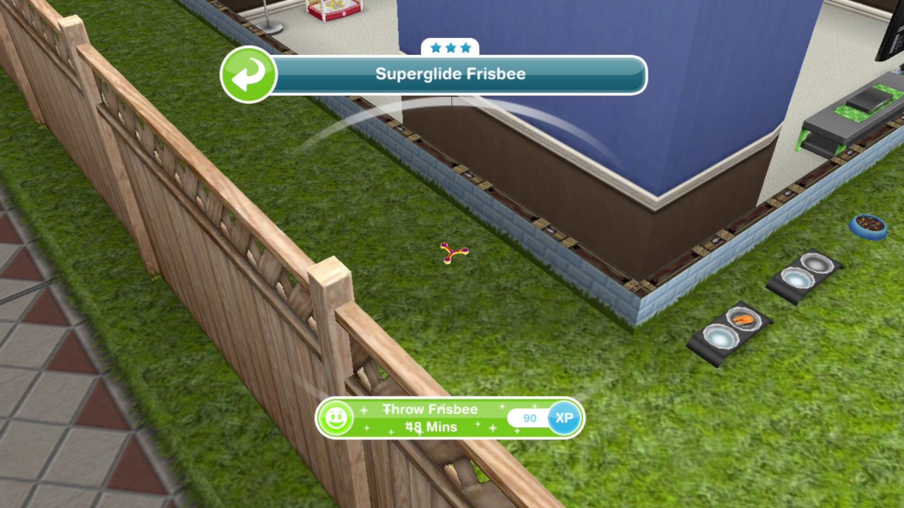 how to play frisbee with dog sims freeplay